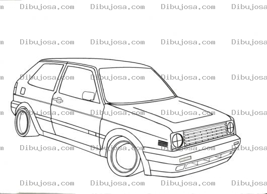 Dibujo para colorear Dibujo De Carrito Golf Para Pintar Y Colorear