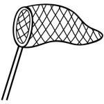 Dibujo para colorear Dibujo De Red De Mariposas Para Pintar Y Colorear Trampa De Mariposas