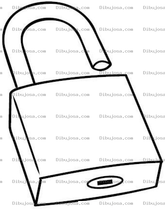 Dibujo para colorear Dibujo De Candado Para Pintar Y Colorear