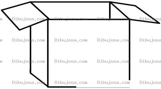 Dibujo para colorear Dibujo De Caja De Carton Para Pintar Y Colorear