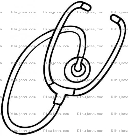 Dibujo para colorear Estetoscopi De Medicos Para Pintar Y Colorear Esteto De Doctor