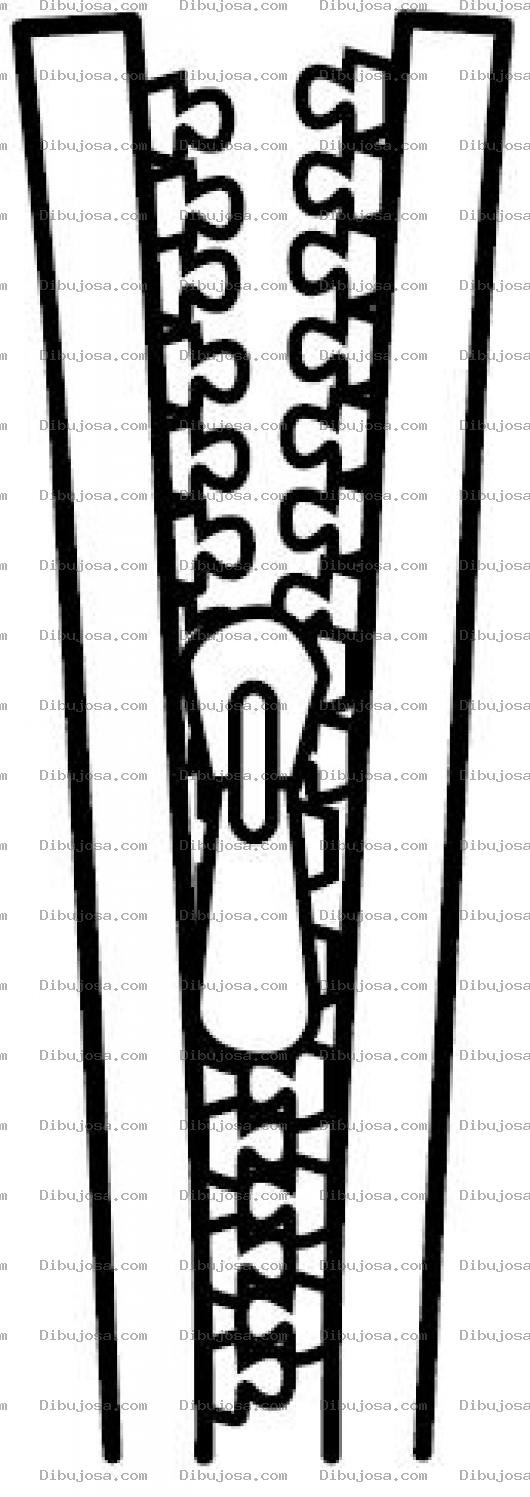Dibujo para colorear Dibujo De Ziper Para Pintar Y Colorear Un Zipper