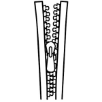 Dibujo para colorear Dibujo De Ziper Para Pintar Y Colorear Un Zipper