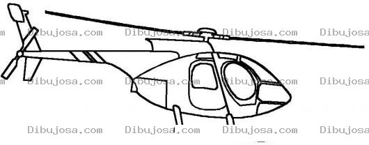 Dibujo para colorear Helicoptero Moderno Y Veloz Para Pintar Y Colorear