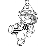 Dibujo para colorear Dibujo De Payasito De Trapo Para Pintar Y Colorear