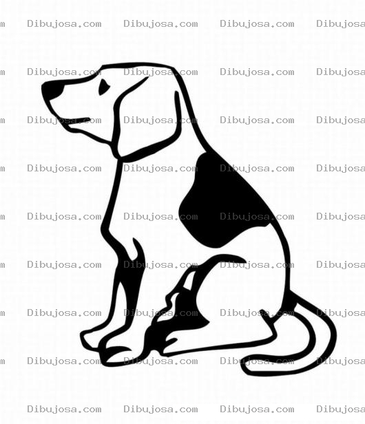Dibujo para colorear Colorear perro estilizado