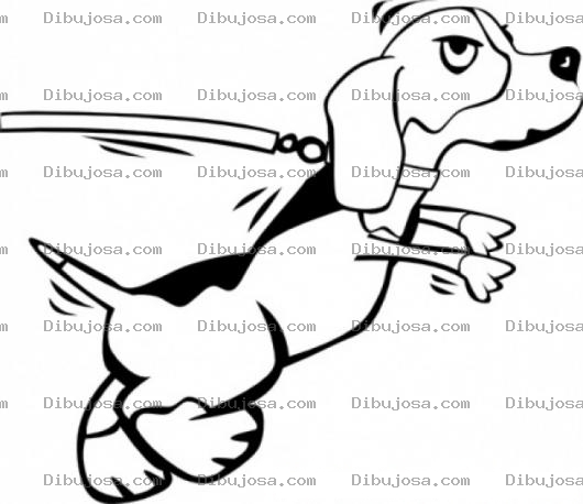Dibujo para colorear Dibujo De Perrito Bravo E Impulsivo Para Pintar Y Colorear