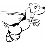Dibujo para colorear Dibujo De Perrito Bravo E Impulsivo Para Pintar Y Colorear