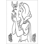 Dibujo para colorear colorear a Blanca Nieves