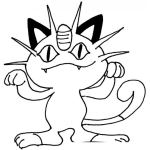 Gato Pokemon Para Colorear Dibujos De Pokemones