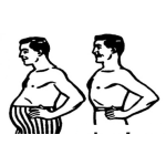 Dibujo para colorear Dibujo De Antes Y Despues De Hombfe Gordo Y Despues Delgado Y Atletico Para Pintar Y Colorear