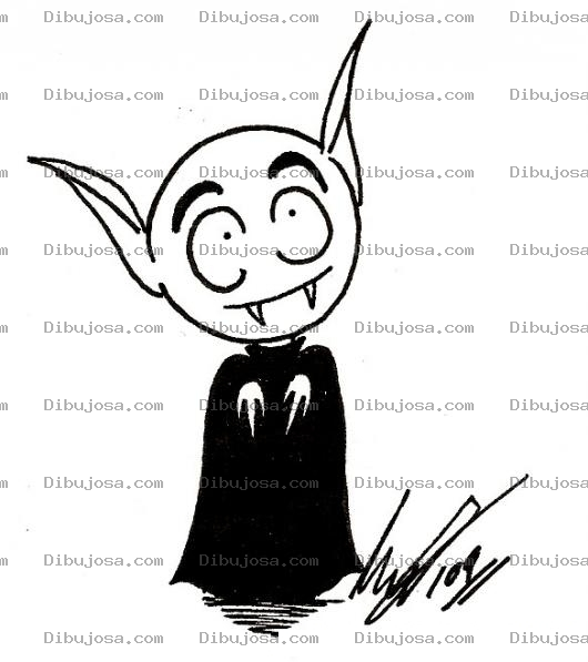 Dibujo para colorear Draculin Para Pintar Y Colorear