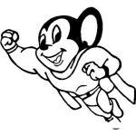 Dibujo para colorear Super Raton Para Pintar Y Colorear A Supermouse Superraton