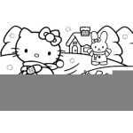 Dibujo para colorear Dibujos De Kitty Para Pintar Y Colorear