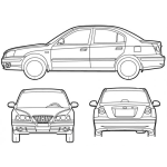 Dibujo para colorear Hiumday Elantra Para Pintar Y Colorear Dibujos De Autos