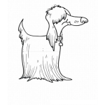Dibujo para colorear Pintar Perro Lanudo