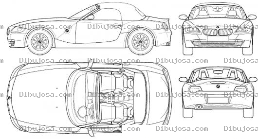 Dibujo para colorear Dibujo De Bmw Z4 2005 Para Pintar Y Colorear Dibujos De Autos