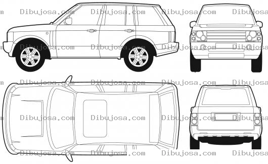 Dibujo para colorear Dibujo De Range Rover 2005 Para Pintar Y Colorear Dibujos De Autos