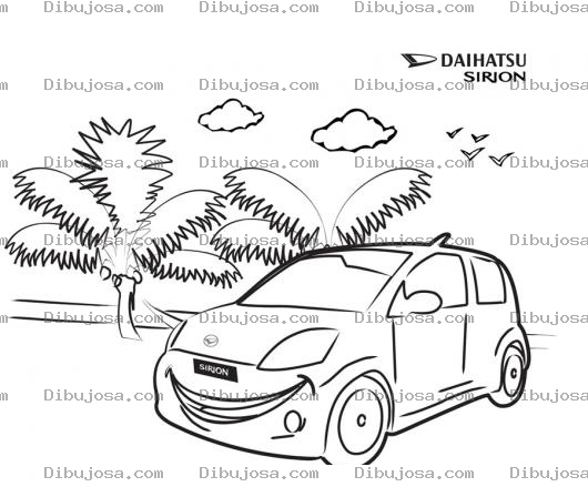 Dibujo para colorear Dibujo De Daihatsu Sirion Para Pintar Y Colorear