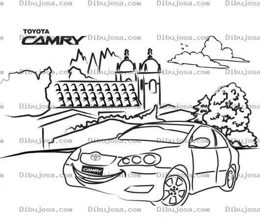 Dibujo para colorear Toyota Camry Dibujo Para Pintar Y Colorear