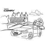 Dibujo para colorear Toyota Camry Dibujo Para Pintar Y Colorear