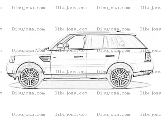 Dibujo para colorear Dibujo De Rangerover Sport Para Pintar Y Colorear