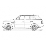 Dibujo para colorear Dibujo De Rangerover Sport Para Pintar Y Colorear