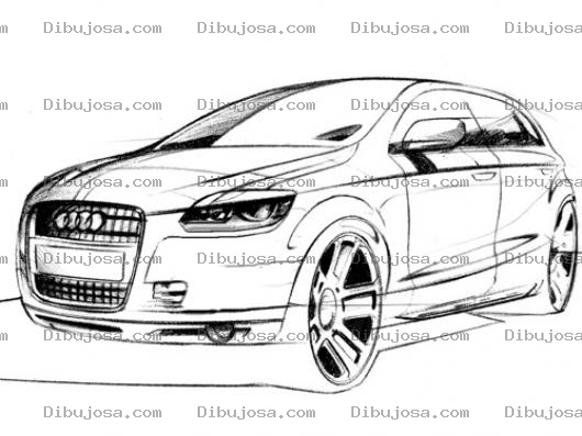 Dibujo para colorear Dibujo De Audi Q5 Para Pintar Y Colorear Suv AudiQ5