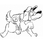 Dibujo para colorear Colorear Perro explorador