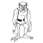 Dibujo para colorear Dibujo De Ogro Para Pintar Y Colorear