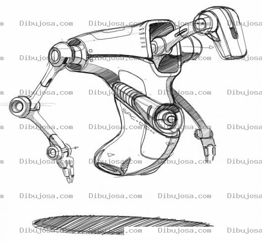 Dibujo para colorear Dibujo De Robot Flotante Para Pintar Y Colorear