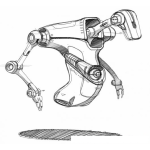 Dibujo para colorear Dibujo De Robot Flotante Para Pintar Y Colorear