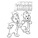 Dibujo para colorear Dibujo De Alvin Y Las Ardillitas Para Pintar Y Colorear Alvin And The Chipmunks