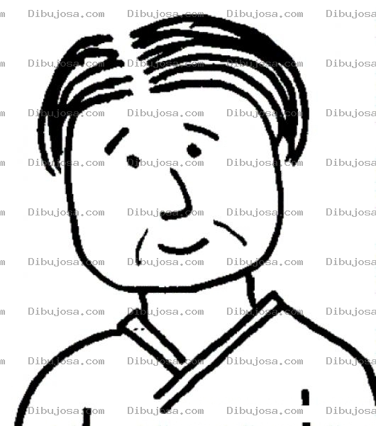 Dibujo para colorear Dibujo De Hombre Koreano Para Pintar Y Colorear