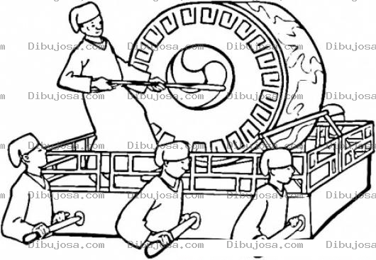Dibujo para colorear Dibujo De Ceremonia Koreana Para Pintar Y Colorear