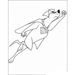 Dibujo para colorear Colorear a Super Perro volando
