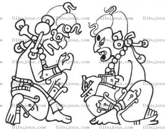 Dibujo para colorear Dibujos Mayas Para Pintar Y Colorear