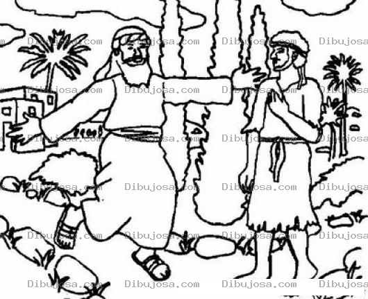 Dibujo para colorear Dibujo Biblico Del Hijo Prodigo Para Pintar Y Colorear