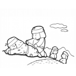 Dibujo para colorear Dibujo Del Buen Samaritano Para Pintar Y Colorear