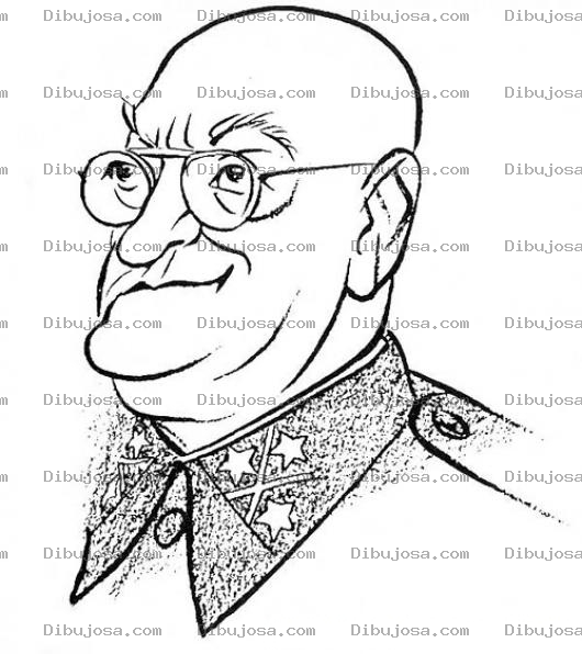 Dibujo para colorear Dibujo De General Militar Para Pintar Y Colorear