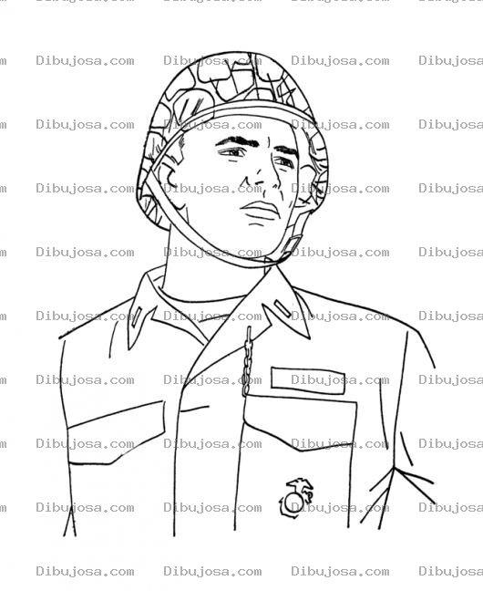 Dibujo para colorear Soldado Para Colorear Soldadosoldado