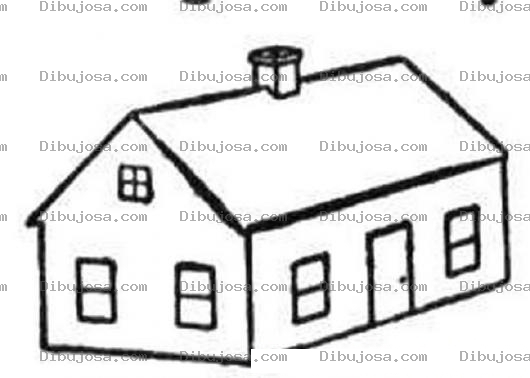 Dibujo para colorear Colorear casita