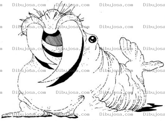 Dibujo para colorear Dibujo De Morsa Con Colmillos De Marfil Para Pintar Y Colorear
