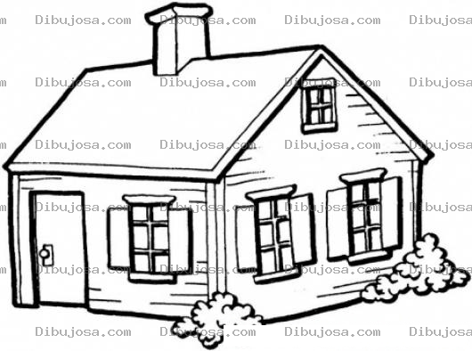 Dibujo para colorear Pintar Casita