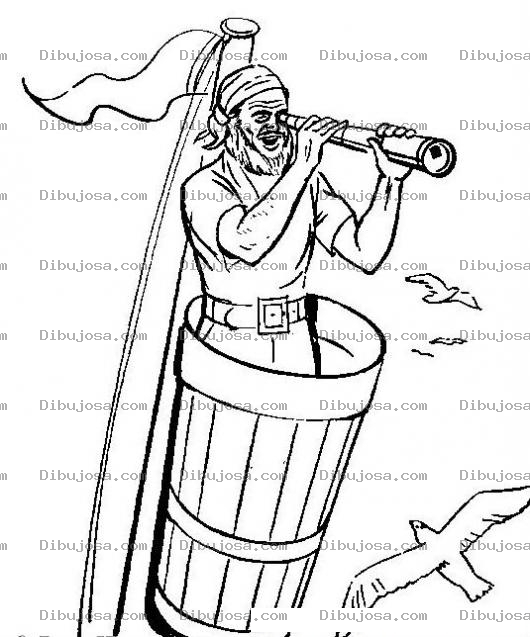 Dibujo para colorear Rodrigo De Triana Para Pintar Y Colorear