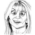 Dibujo para colorear Dibujo De Mujer Bizca Para Pintar Y Colorear Ojos Bizcos Mujer Con Ojor Torcidos