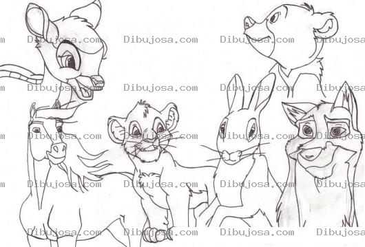 Dibujo para colorear Dibujos De Animales Animados Para Pintar Y Colorear