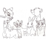Dibujo para colorear Dibujos De Animales Animados Para Pintar Y Colorear