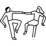 Dibujo para colorear Colorear Pareja Bailando