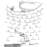 Dibujo para colorear Dibujo De Daniel En El Foso De Los Leones Para Pintar Y Colorear Dibujos Biblicos